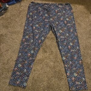 LuLaRoe Multicolor Abstract Leggings